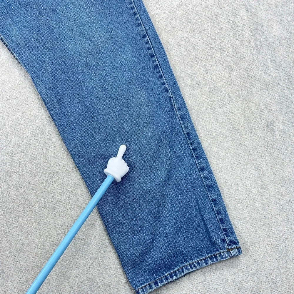 Vintage Y2K Levis 550 Jeans Men 38x29 Relaxed Fit Straight Leg Med Wash Adult